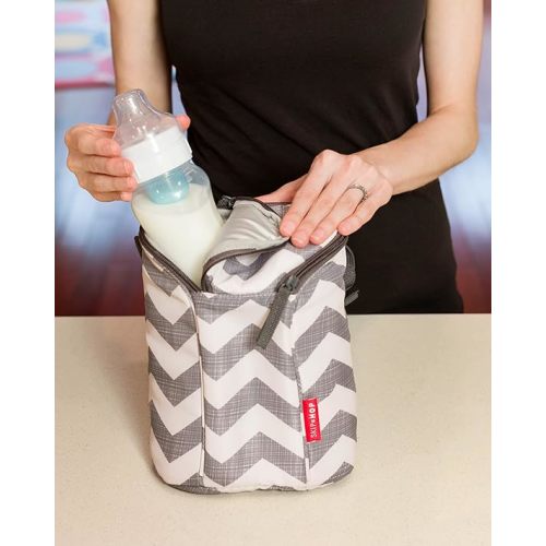 Skip Hop Baby Bottle Bag, Grab & Go, Chevron