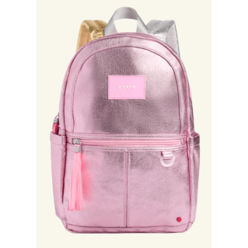 STATE Bags - Kane Mini Backpack Metallic Pink/Silver/Gold