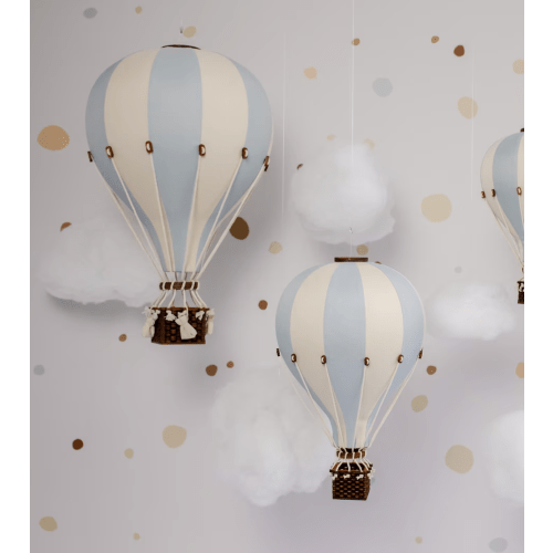 Blue Hot Air Balloon Decoration | Perfect for Nursery & Kids Room