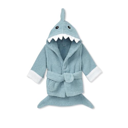 Baby Aspen Baby Shark Hooded Towel/Newborn Spa Bath Robe, Baby Beach Towel | Baby Bath Towel