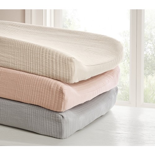 west elm x pbk Organic Matelassé Changing Pad Cover