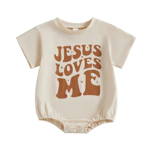 Infant Baby Boys Girls Christening Gown Romper Loose Fit JESUS - TikTok Shop