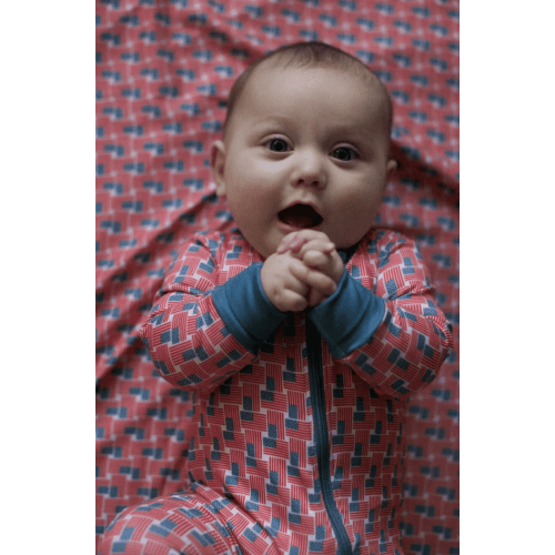 Baby Zip Up - American Flag Print – BURLEBO