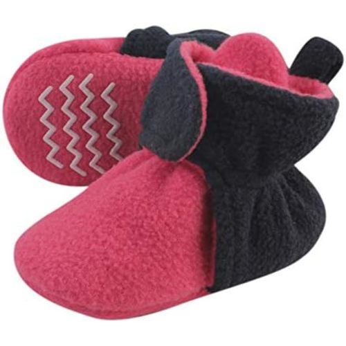Hudson Baby Unisex-Child Cozy Fleece Booties Winter Accessory Set