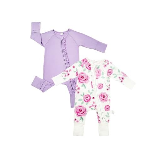 Bow Dream Baby Girl Romper Jumpsuit Bamboo Rayon Baby Clothes Boys & 2 Way Zipper Outfit Baby Clothes for Girls