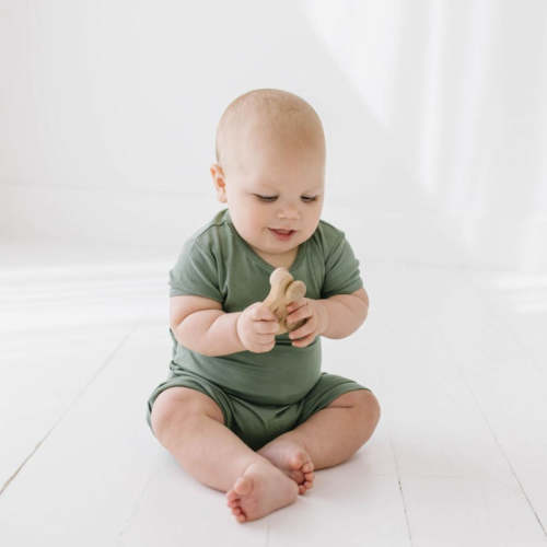 Succulent Mini Ribbed Shorty Romper