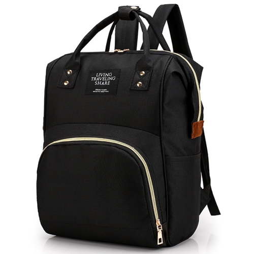 Diaper Bag Backpack, Novashion Multifunctional Mommy Nappy Bags with Insulated Pockets, Waterproof, Large Capacity, Black
