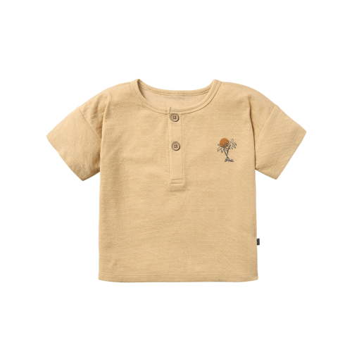 Modern Moments by Gerber Toddler Boy Organic Short Sleeve Henley T-Shirt, Sizes 12M-5T