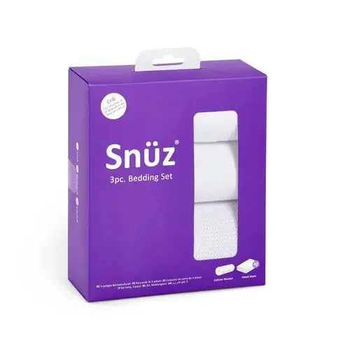 Snuzpod Studio 3Pc Sheet Set White | Baby Bunting AU