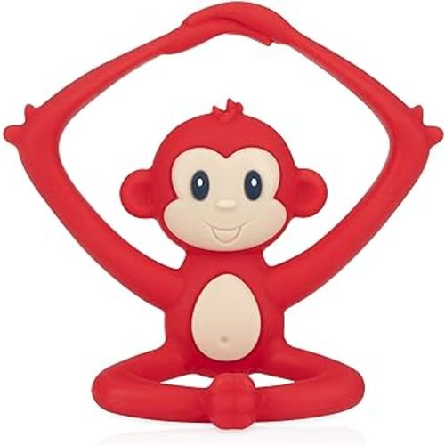 Nuby Yogis All Silicone Soothing Teether, Monkey