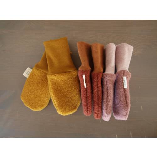 Wool mittens Baby, virgin wool, boiled wool, kids