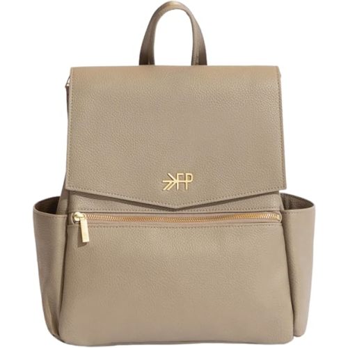 Freshly Picked Mini Classic Diaper Bag Backpack, Vegan Leather Baby Diaper Bag, Backpack Diaper Bag for Women (Aspen)