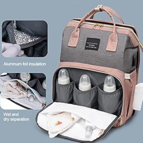 Diaper Bag Backpack,Baby Diaper Bags,Multifunctional Travel Diaper Waterproof Backpack, Black, One Size : Amazon.com.au: Baby