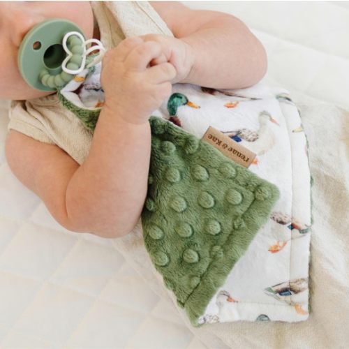 Mallard Duck Pacifier Clip Personalized, Pacifier Holder Lovey With Name, Binky Lovey, Duck Pacifier Lovey, Duck Baby Gift, Coming Home Gift