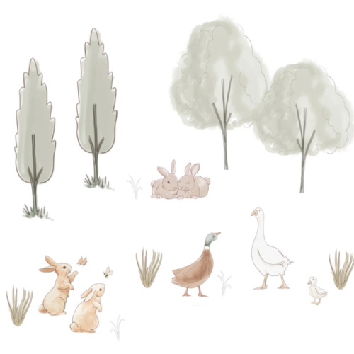 Bunny Hop Wall Decals