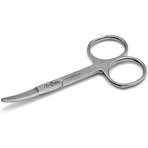 Baby Nail Scissors With Round Tip 4.5" Eyebrow, Dry Skin, Eyelash, Nose Hair For Men And Women Daily Use