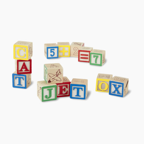 Melissa & Doug Wooden ABC/123 Blocks