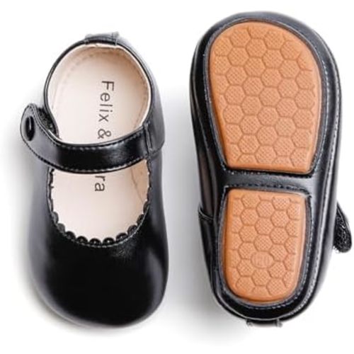 Soft Sole Baby Dress Shoes - Infant Baby Walking Shoes Moccasinss Rubber Sole Crib Shoes