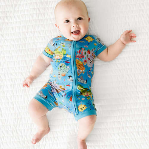 Around The World Shorty Zippy - Little Sleepies
