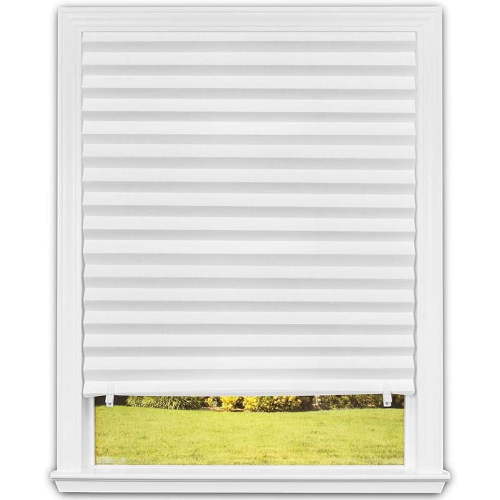 Redi Shade No Tools Original Light Filtering Pleated Paper Shade White, 36 in x 72 in