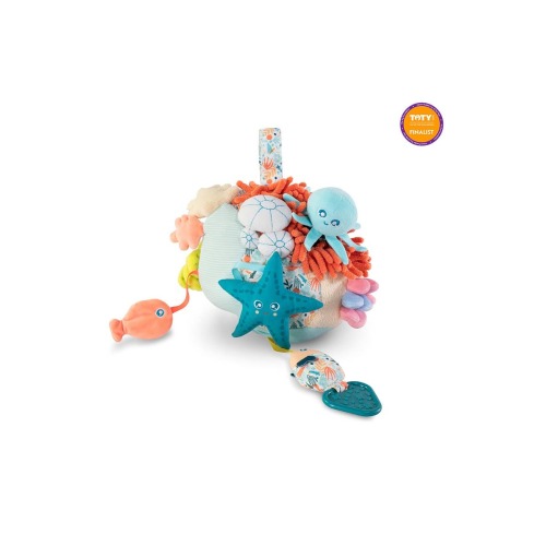Sensorial Reef Plush Ocean Themed Baby Toy with Teething Elements