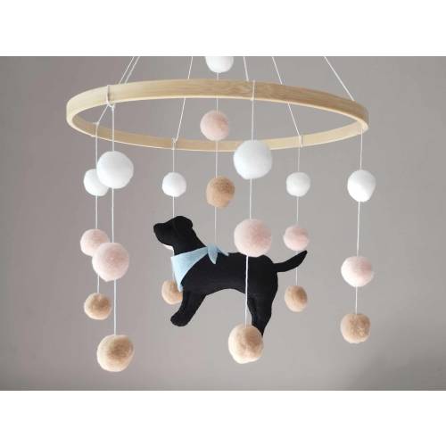 Dog baby mobile, Labrador mobile nursery, Golden retriever mobile, Baby mobile boy, Puppy cot mobile, Labrador Nursery Decor, Baby gift,P#69