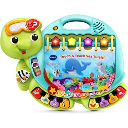 VTech Touch and Teach Sea Turtle Interactive Learning Book, Green