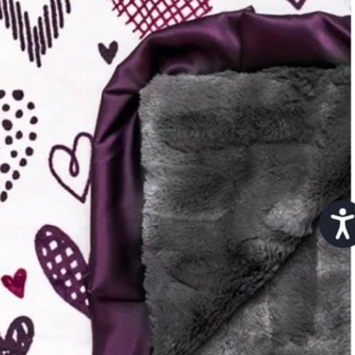 Love Notes - Plum Blanket | Minky Couture