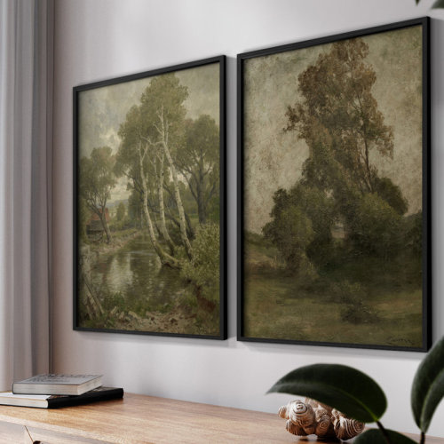Winston Porter " Vintage Landscape XXVIII " 2 - Pieces on & Reviews | Wayfair