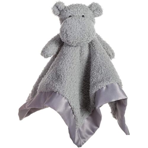 Apricot Lamb Stuffed Animals Hippo Security Blanket Infant Nursery Character Blanket Luxury Snuggler Plush Baby Lovey(Hippo, 13 Inches)