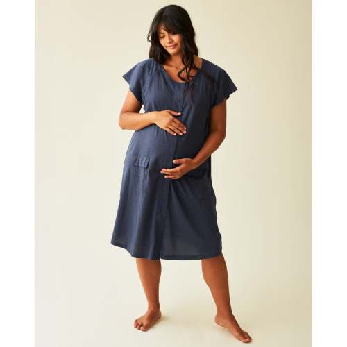 Universal Labor & Delivery Gown | Evergreen Blossom – Kindred Bravely