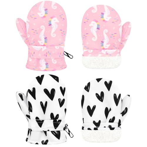 Sarfel Toddler Mittens Waterproof Winter Gloves Snow Gloves Kids Baby Winter Mittens for Girls Boys