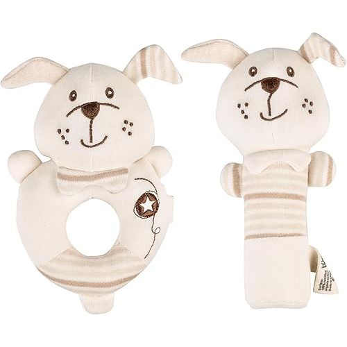Baby Rattle (2-Pack) - Organic Cotton Sensory Play