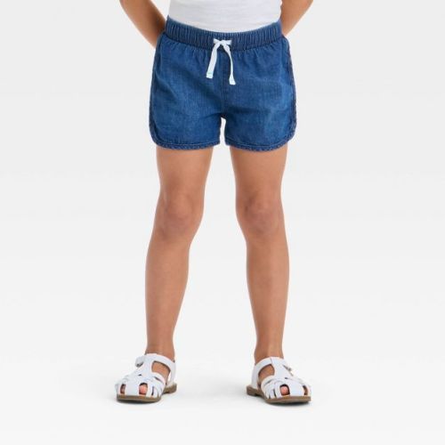 Toddler Girls' Denim Shorts - Cat & Jack™ Light Wash 12m