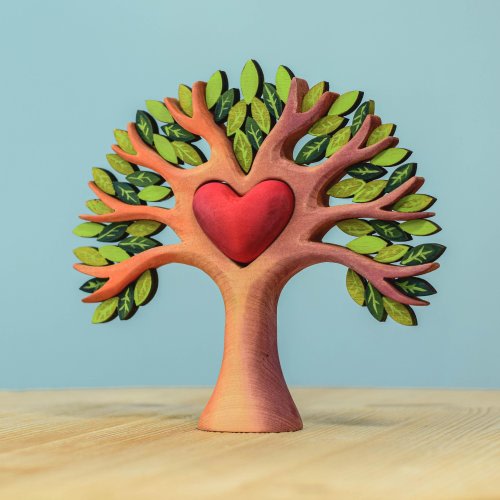 Heart Tree I Valentine&#39;s Day Handmade Wooden Waldorf Toy | Love Gift