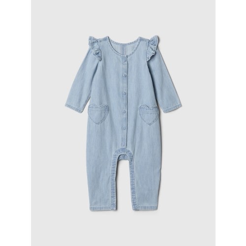 Baby Denim Heart One-Piece