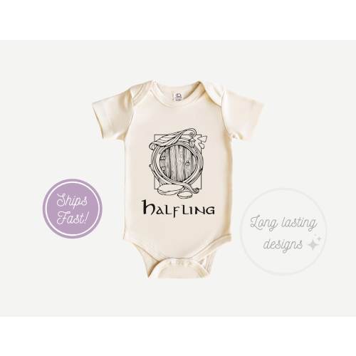 Halfling Baby Onesie®, Cute Baby Onesie®, Funny Natural Baby Bodysuit, Baby Shower Gift, Hobbit Onesie®, Announcement Onesie®, LOTR