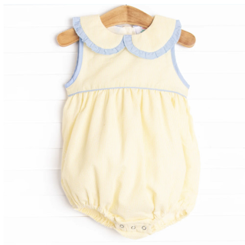 Portland Proper Bubble, Yellow Seersucker – Stitchy Fish