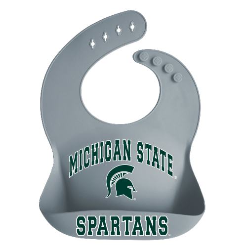 Michigan State Spartans Garb Infant Silicone Crumb Catcher Bib