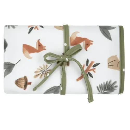 Living Textiles Waterproof Trav Change Mat Forest Retreat | Baby Bunting AU