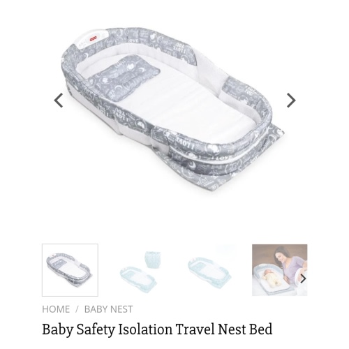 Baby Safety Isolation Travel Nest Bed