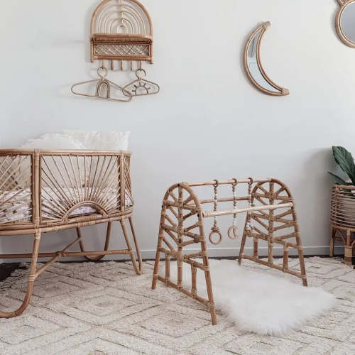 The Woven Wilde Rattan Baby Play Gym