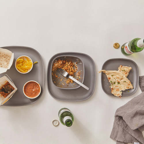 Duo Suction Plate & Spoon Set - Blush /Terracotta