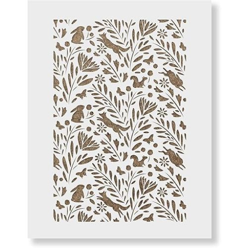 Forest Pattern Wall Stencil - Wall Stencil, Stencil Designs, Stencil for Painting, Wall Stencils - Decorate with Wall Stencils