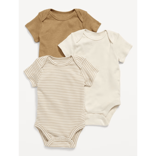 Unisex Bodysuit 3-Pack for Baby | Neutral | 3-6M