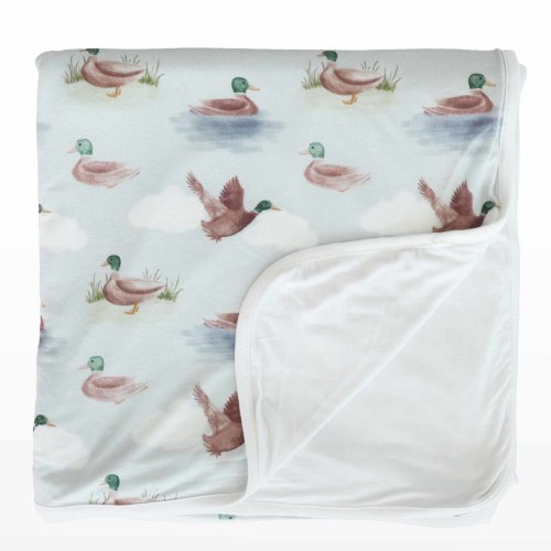 Little Duckling Double Sided Bamboo Blanket