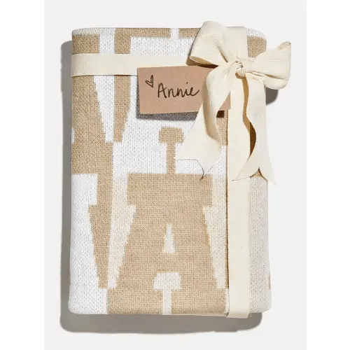 On Repeat Custom Blanket - Natural/Beige