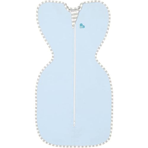 Love to Dream Swaddle UP, Blue, Medium, 13-18.5 lbs., Dramatically Better Sleep, Allow Baby to Sleep in Their Preferred arms up Position for self-Soothing, snug fit Calms Startle Reflex