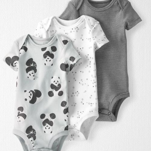 Multi Baby 3-Pack Organic Cotton Rib Bodysuits | Carter’s Oshkosh Canada