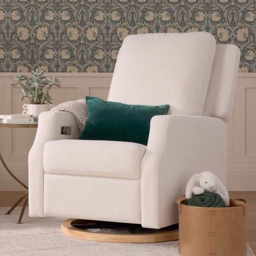 Crewe Electronic Recliner and Swivel Glider in Eco-Performance Fabric | Water Repellent & Stain Resistant
